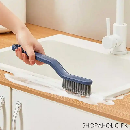 2 in 1 multifunctional kitchen and bathroom cleaning brush with clip image7