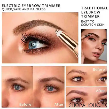 2 in 1 rechargeable facial and eyebrow hair remover for women image2
