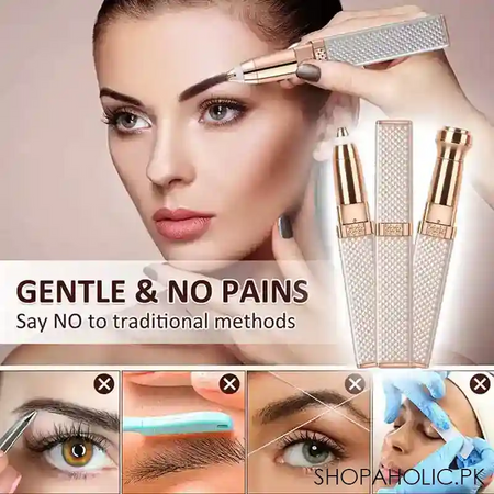 2 in 1 rechargeable facial and eyebrow hair remover for women main image