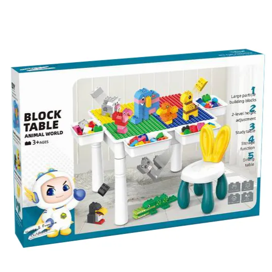 2-in-1 Creative Building Blocks Table (102 Pcs)