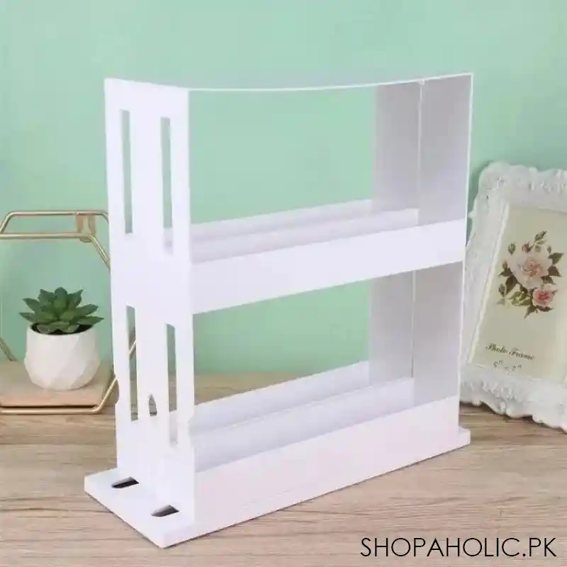 2 tier dual rotating spice storage rack image3