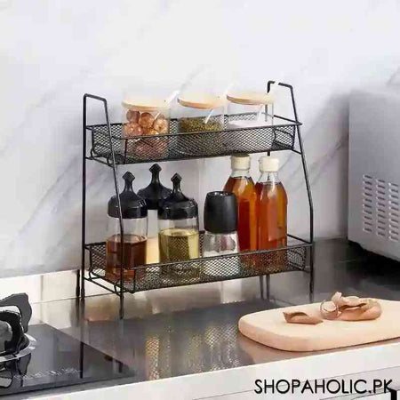 2 Tier Multipurpose Spice Rack Storage Organizer