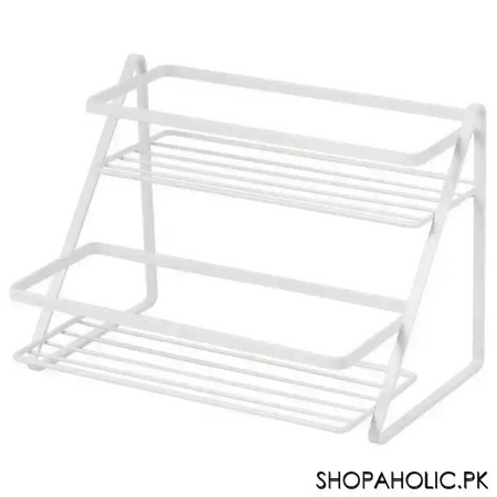 2 tier spice rack shelf kitchen (black) image2