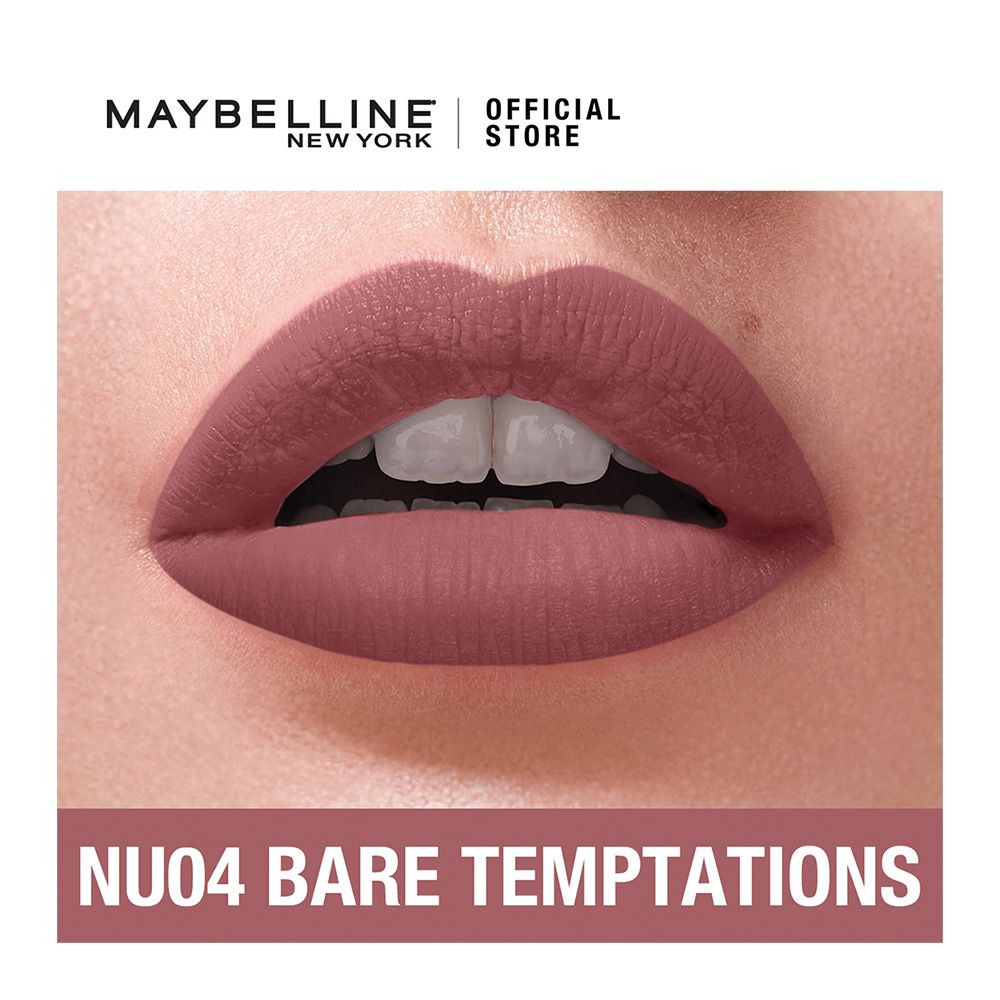 Maybelline New York Color Sensational Liquid Matte, NU04, Bare Temptations - Image 2