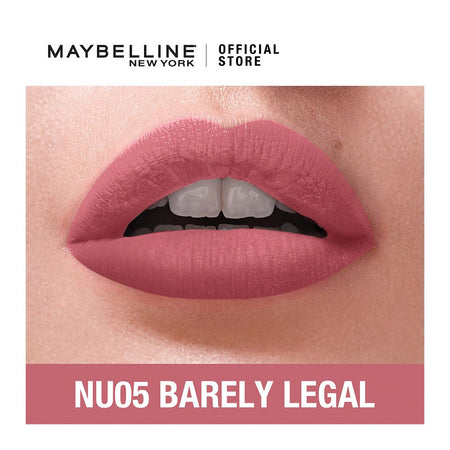 Maybelline New York Sensational Liquid Matte Lip Tint - Long lasting, Lightweight, Soft Matte Liquid Lipstick - Barely Legal - Image 2