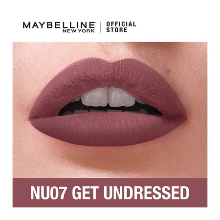 Maybelline New York Sensational Liquid Matte Lip Tint - Long lasting, Lightweight, Soft Matte Liquid Lipstick - Get Undressed - Image 2