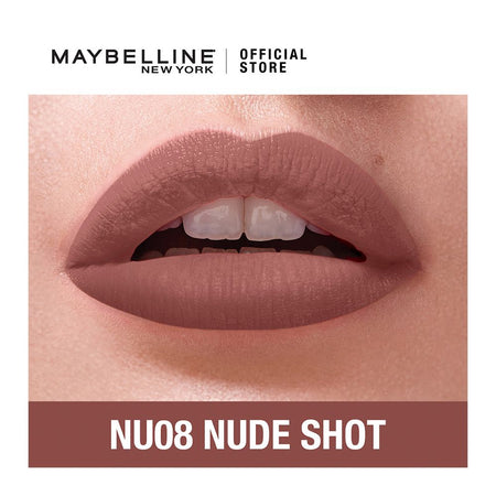 Maybelline New York Sensational Liquid Matte Lip Tint - Long lasting, Lightweight, Soft Matte Liquid Lipstick - Nude Shot - Image 2