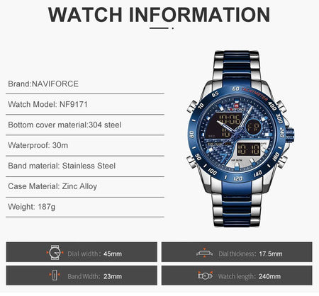 Naviforce Dual NF 9171 Time Edition image 3