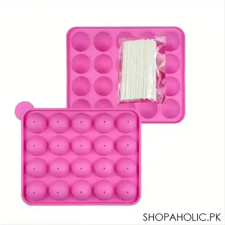 20 grid sillicone lollipop ice mold tray image2