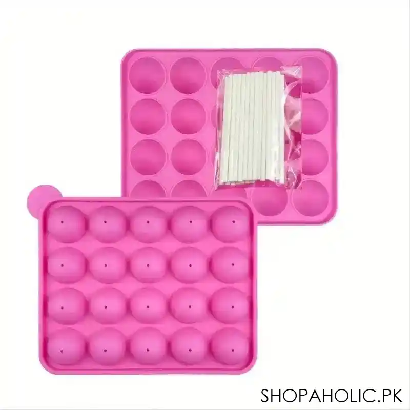 20 grid sillicone lollipop ice mold tray image2