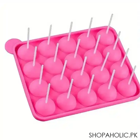 20 grid sillicone lollipop ice mold tray image3
