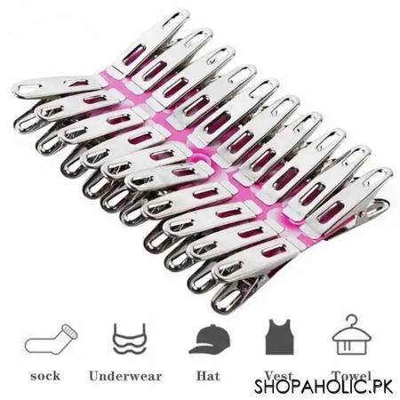 20 pegs stainless steel clothes clips image5