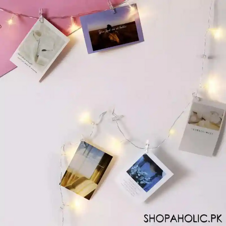 20 photo clips string hanging lights image2