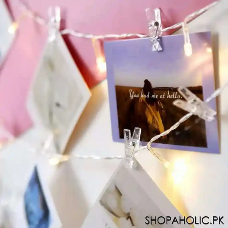 20 photo clips string hanging lights image5