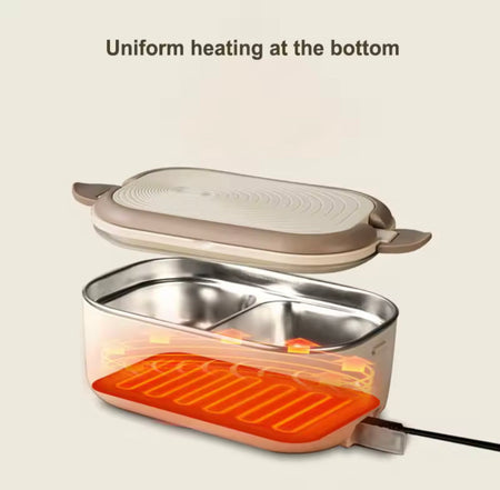 stainless steel electric lunchbox image 3