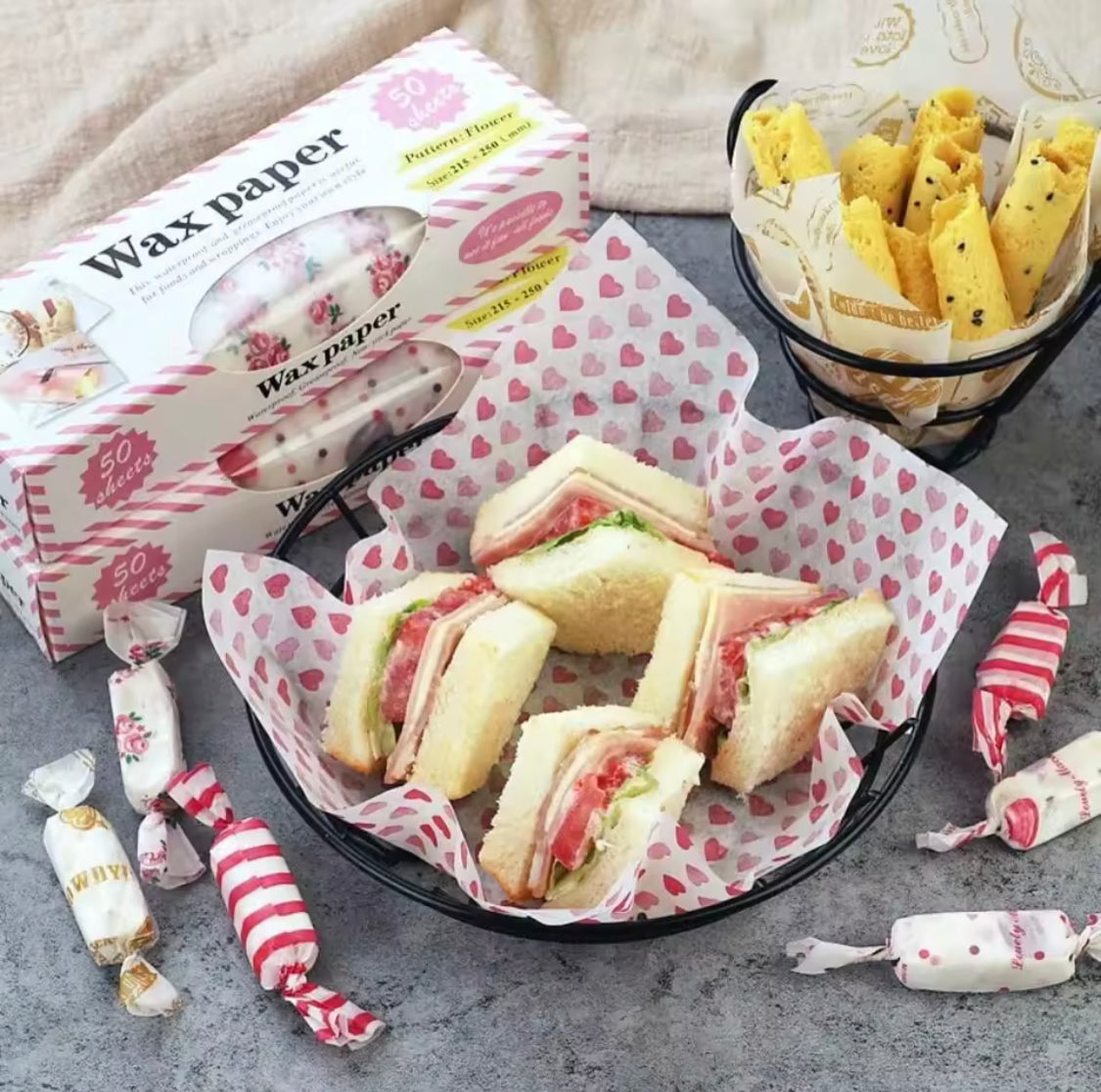 greaseproof wax paper sheets main image