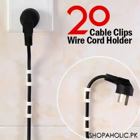20pcs wire cord holder cable clips main image