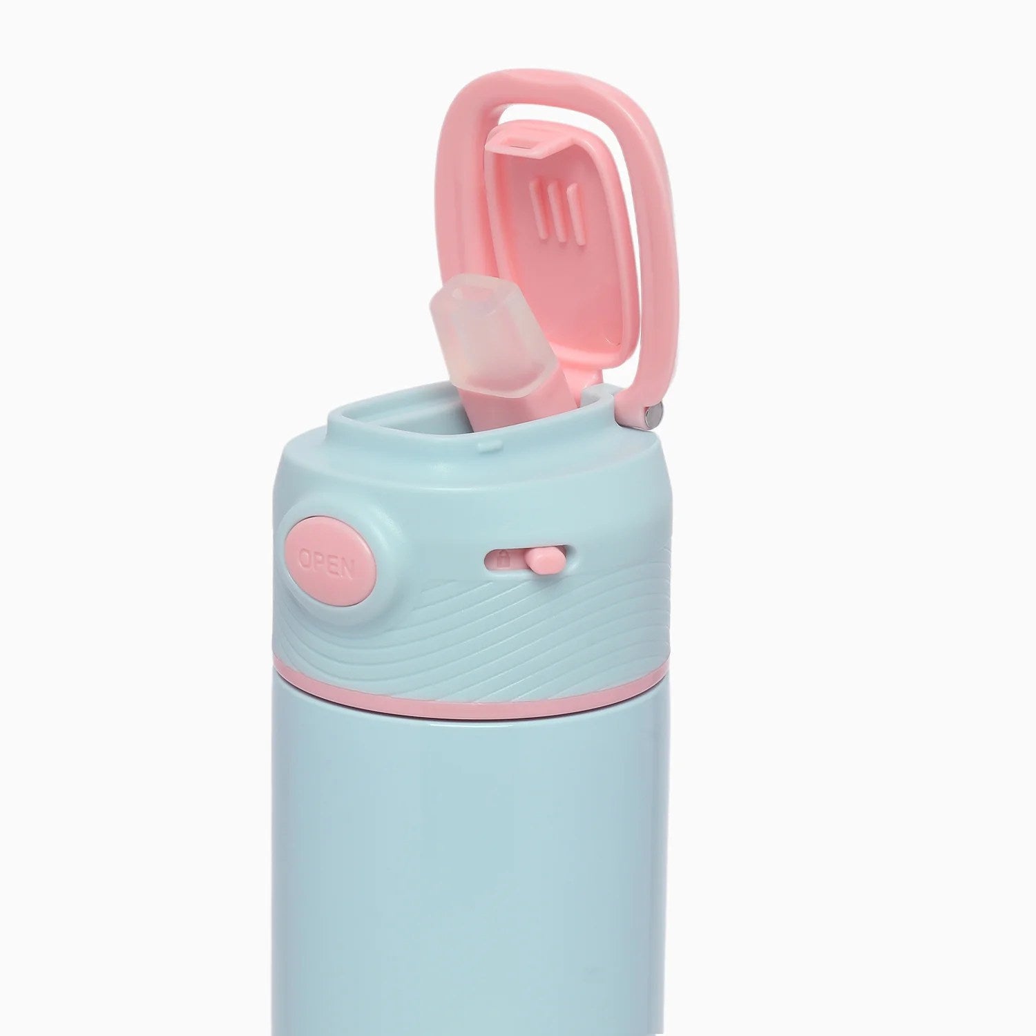 Premium quality vacuum stainless steel insulated sipper bottle lockable popup lid- 450ml image 3
