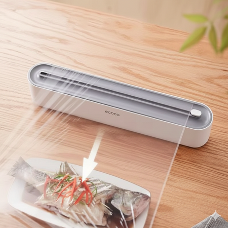 food wrap dispenser cutter with suction bottoms main image