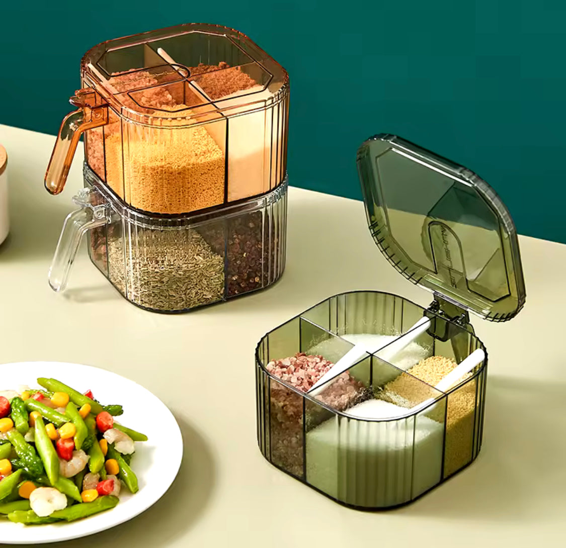 Four Compartment Seasoning Spice Box - image 1