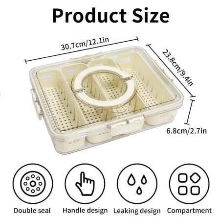 4 Grid Refrigerator Storage Box - image 5