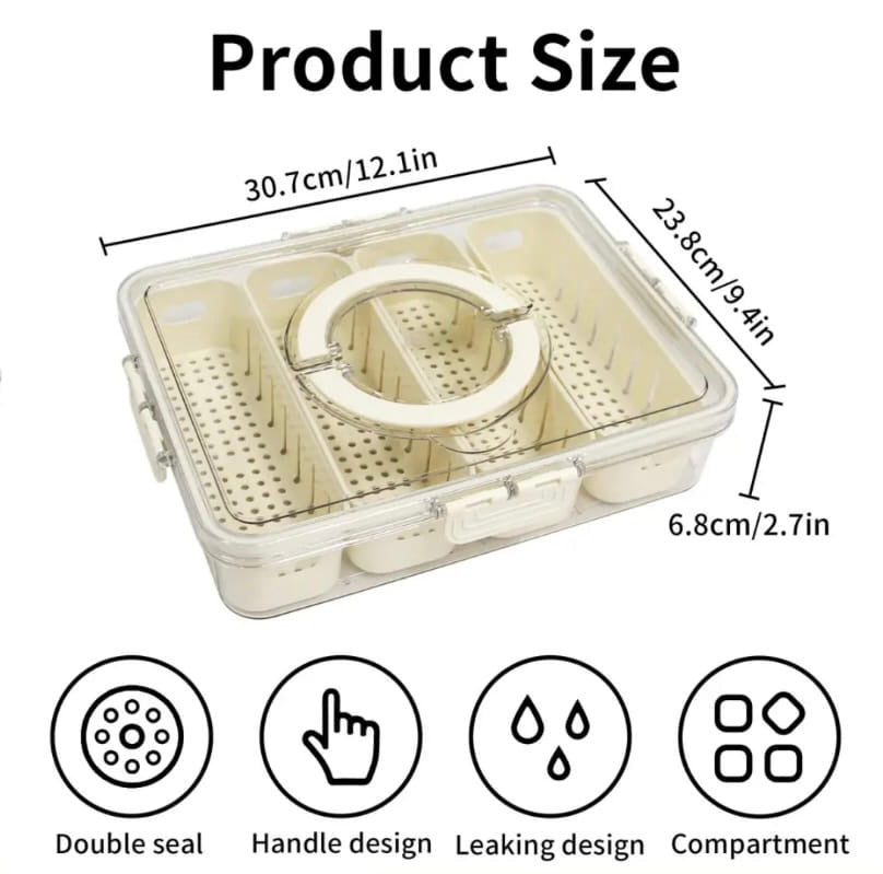 4 Grid Refrigerator Storage Box - image 5