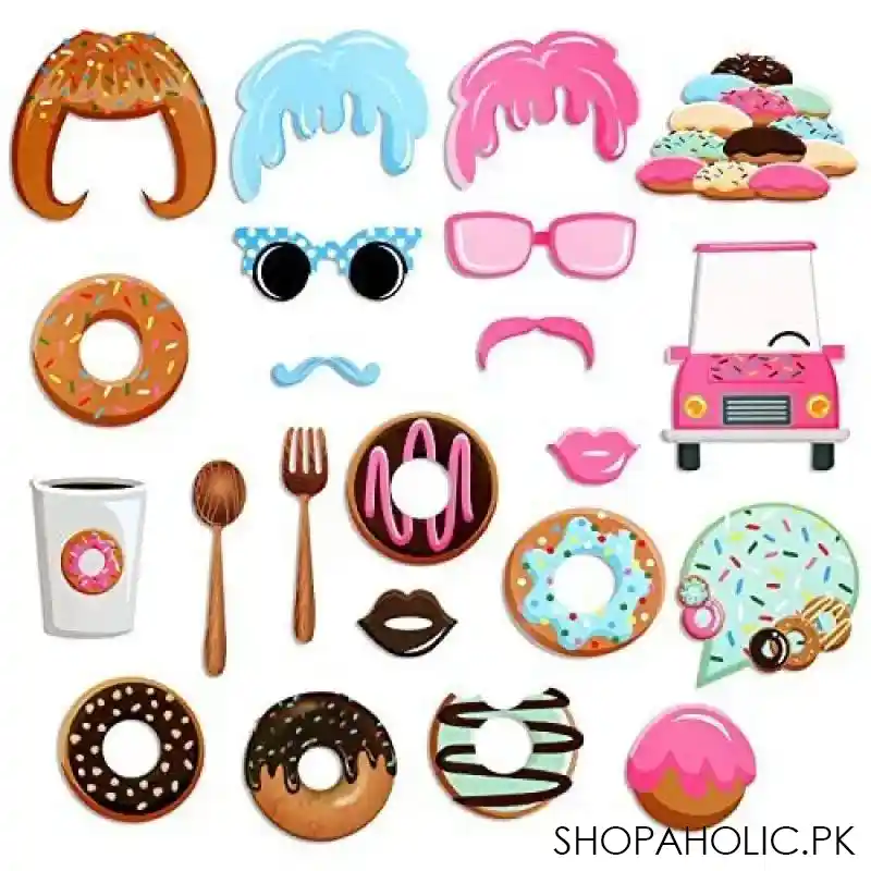 22 pcs donut birthday props image3