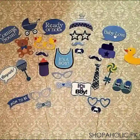 22 pcs photo booth props boy little duck image2