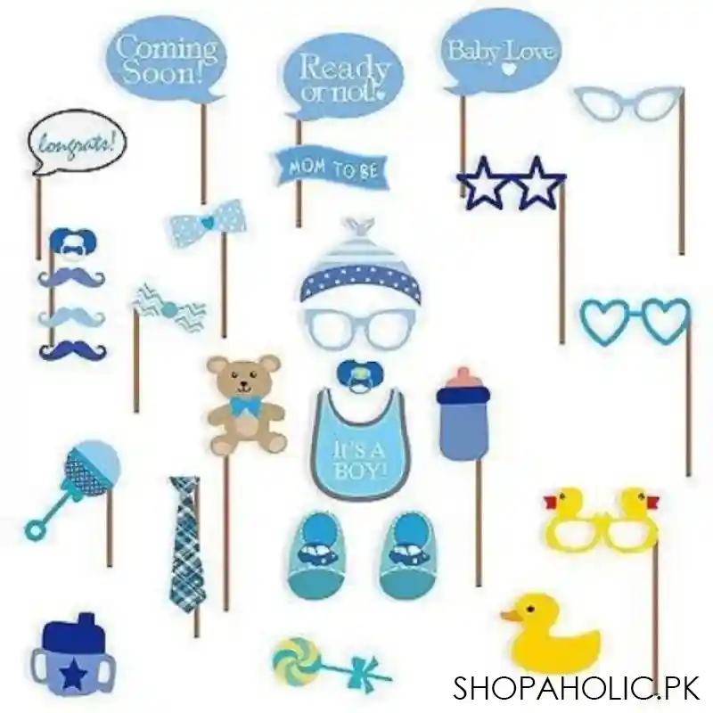 22 pcs photo booth props boy little duck main image