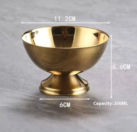 Golden Ice Cream Bowl - Image 3