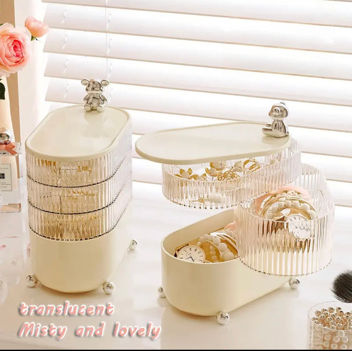 Multi-layered Dustproof Makeup Organizer - image 3