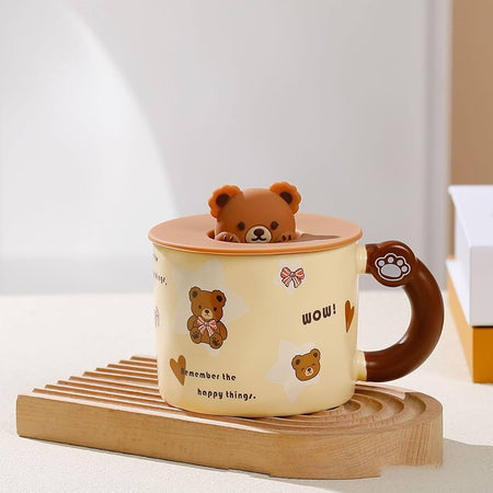 400ml ceramic coffee mug with silicone lid image 4