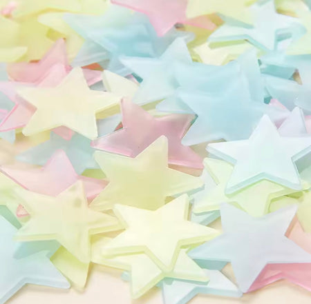 Set of 100 Fluorescents Star Stickers - image 6