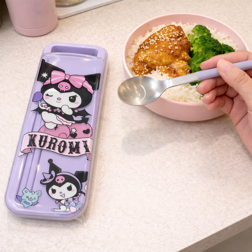 Kuromi Portable Cutlery Set - Main Image