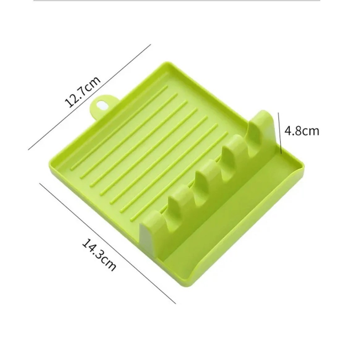 Kitchen Utensil Rest Plastic Spoon Stand Kitchen Organizer (Pack Of 2) image 3