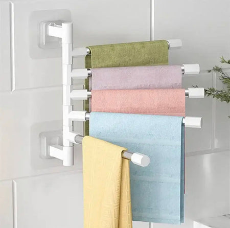 Multi Layer Hanging Folding Towel Rack - image 1
