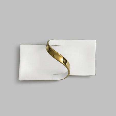 modern serving dish with handle image 3
