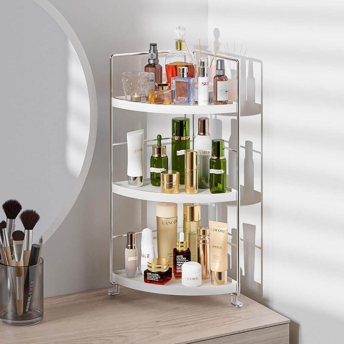 Acrylic Corner Cosmetic Rack - image 1