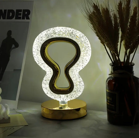 Halogen Decorated Crystal Table Lamp - image 2