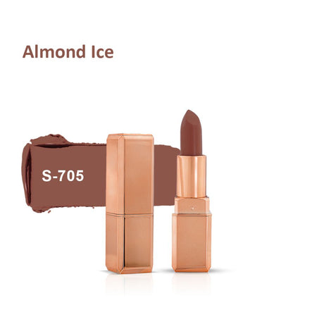 Swiss Miss Silk Vibrant Color Lipstick, 705 Almond Ice, 5.1g - Image 6