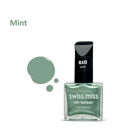 Swiss Miss Silk Lacquer Nail Enamel, 610 Mint - Image 3