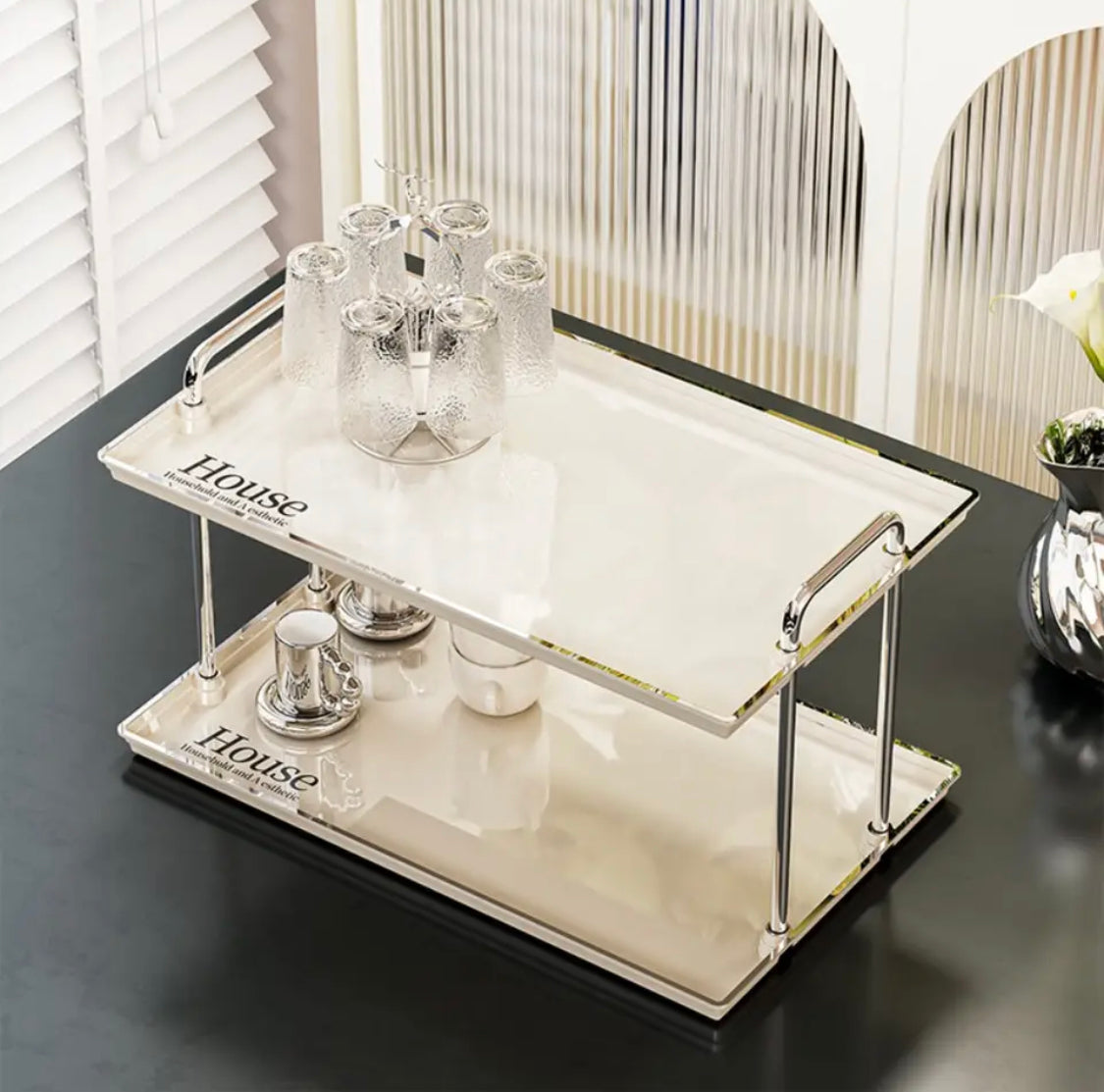 Double Layer Luxury Acrylic Storage Rack - image 5