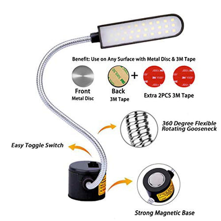 adjustable led sewing led light image 8