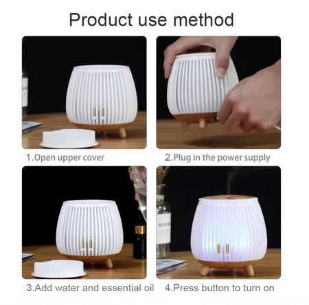 nordic wood style aroma diffuser image 2