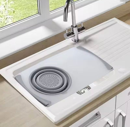 MultiFunctional Cutting Board With Sink Drain Basket - image 6