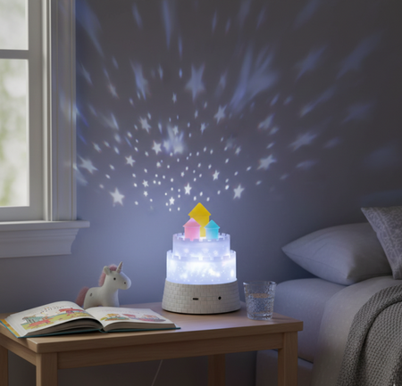 kids unicorn castle projector lamp main image