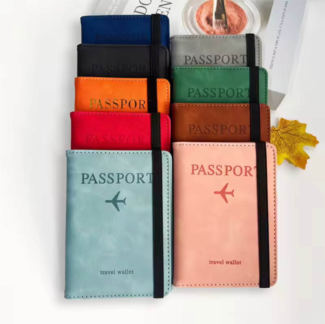 vintage style passport cover main image