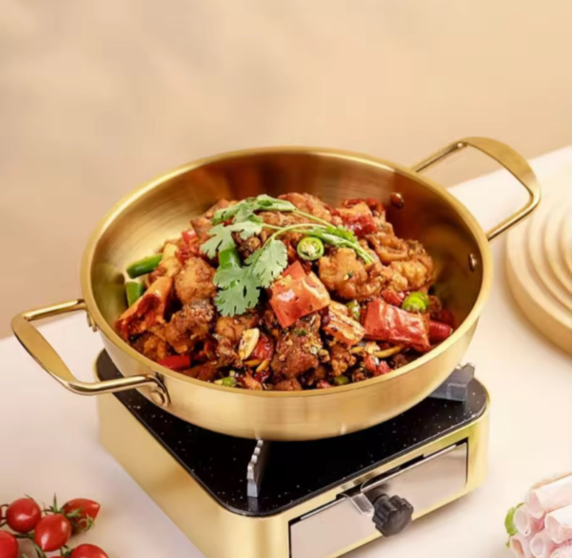 korean style noodles pot with handle image 4
