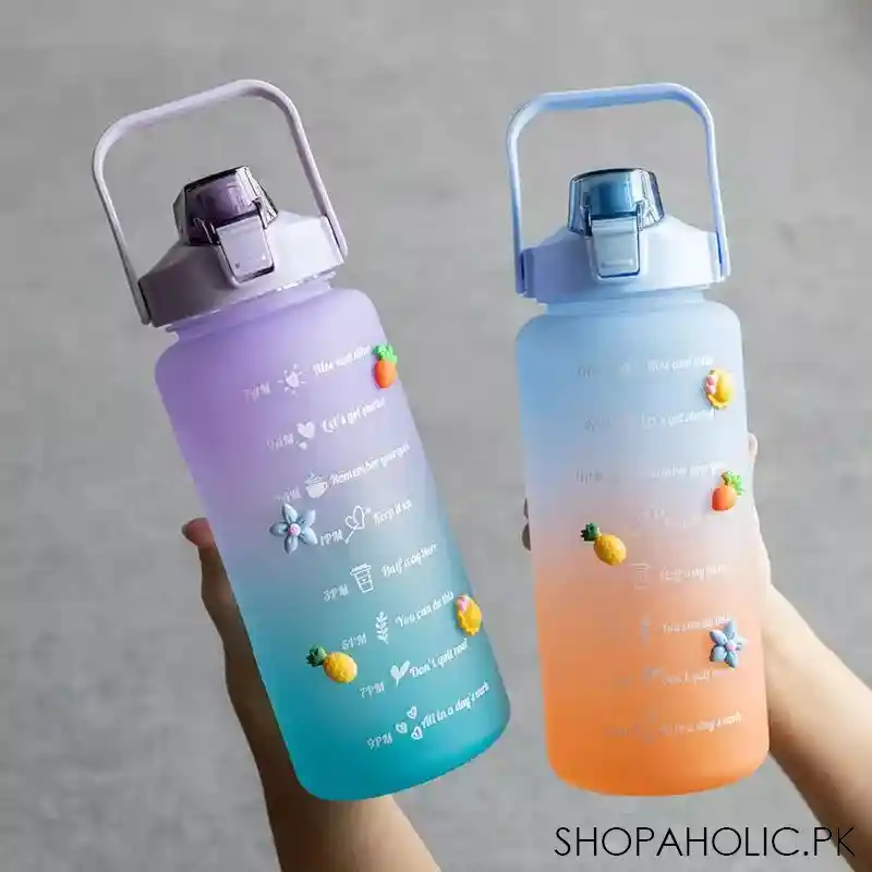 2l large capacity water bottle straw cup Buy 2L Large Capacity Water Bottle Straw Cup in Pakistan – Shopaholic.pk