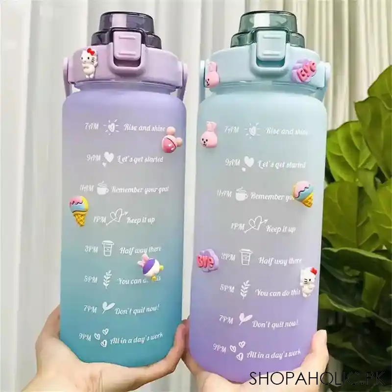 Buy 2L Large Capacity Water Bottle Straw Cup in Pakistan  Shopaholic.pk